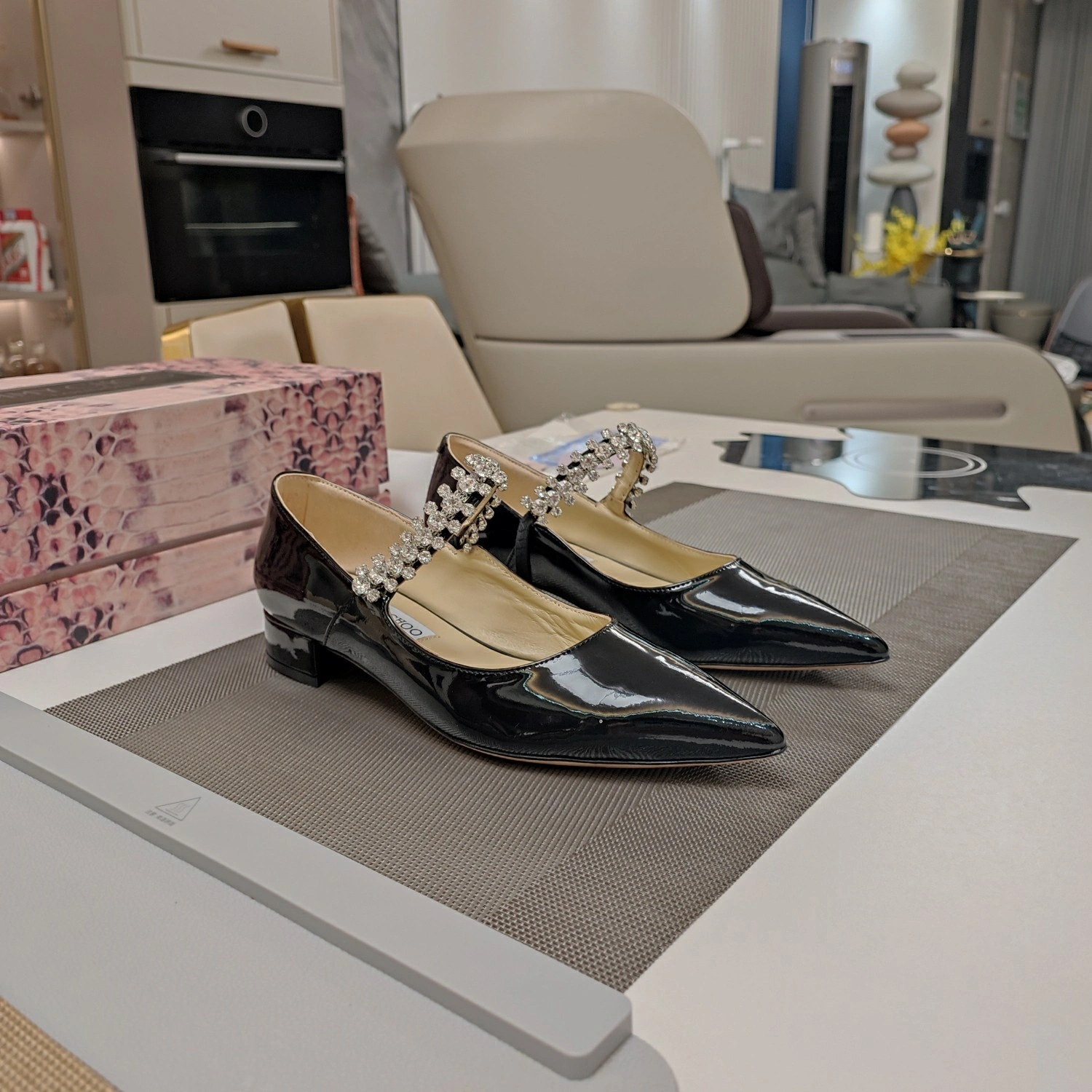 COCO-- Ji77y 3ho5 BINGPUMPFLATPAT Heel height：4.5CM cowhide sheepskin item:E-X158D4072